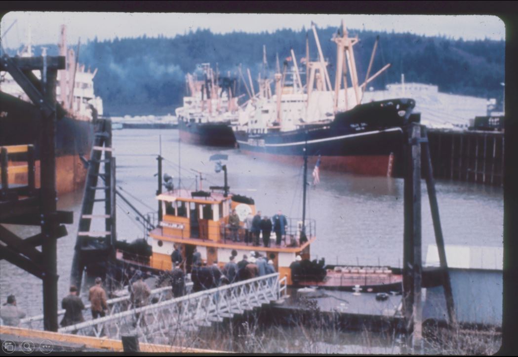 A photo from the Montana Wheat and Barley Committee at work in the 1960s and 1970s.
