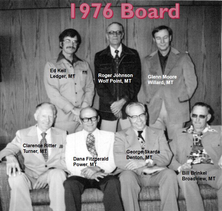A photo from the Montana Wheat and Barley Committee at work in the 1960s and 1970s.