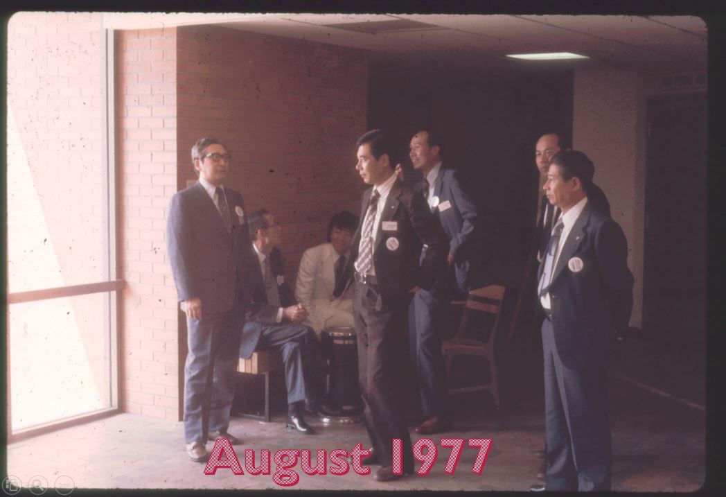 A photo from the Montana Wheat and Barley Committee at work in the 1960s and 1970s.