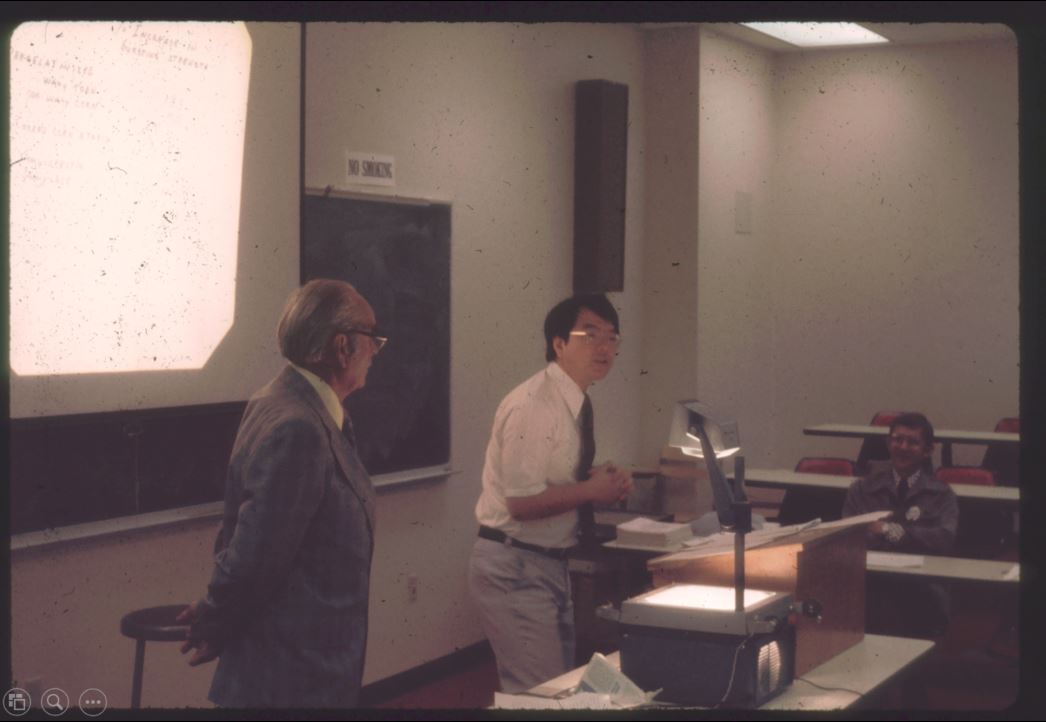 A photo from the Montana Wheat and Barley Committee at work in the 1960s and 1970s.
