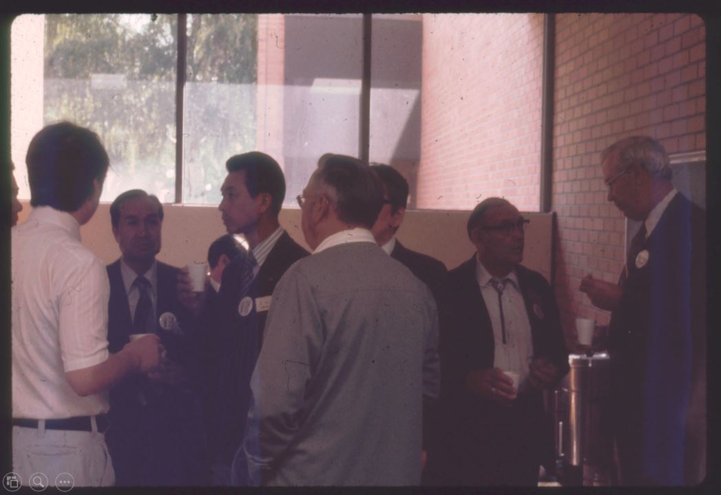 A photo from the Montana Wheat and Barley Committee at work in the 1960s and 1970s.
