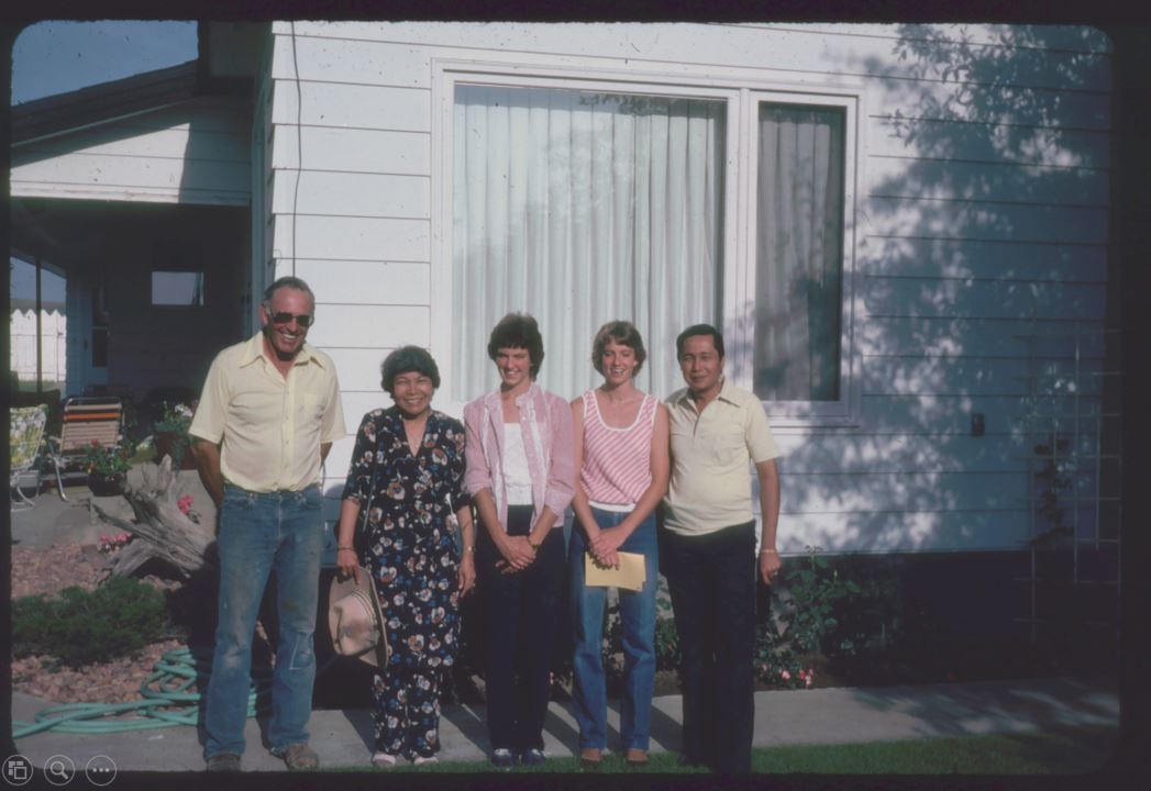 A photo from the Montana Wheat and Barley Committee at work in the 1980s.