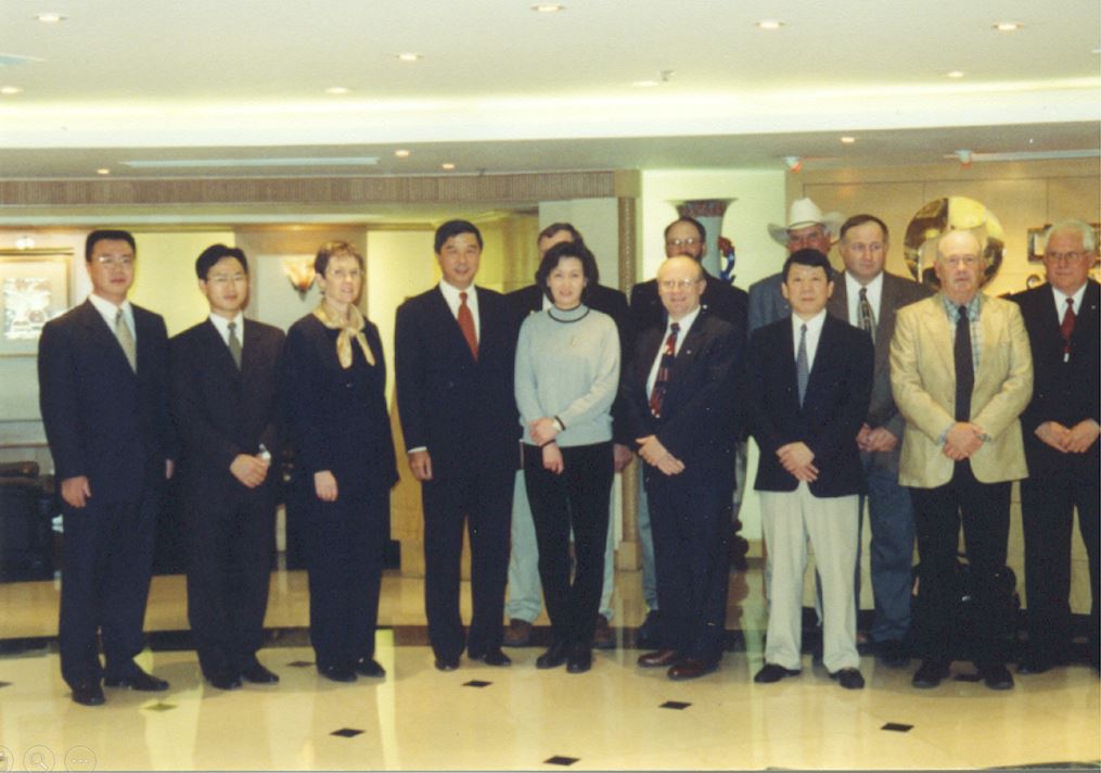 A photo from the Montana Wheat and Barley Committee at work in the 1990s.