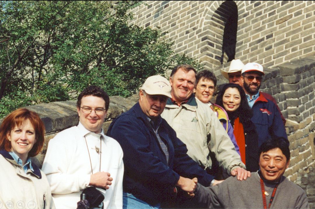 A photo from the Montana Wheat and Barley Committee at work in the 1990s.