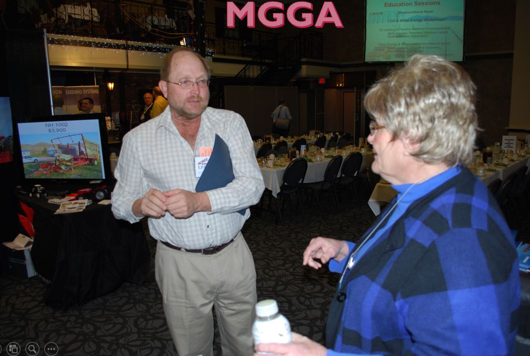 A photo from the Montana Wheat and Barley Committee at work in the 2000s (the oughts).