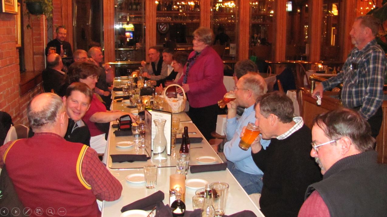 A photo from the Montana Wheat and Barley Committee at work in the 2000s (the oughts).