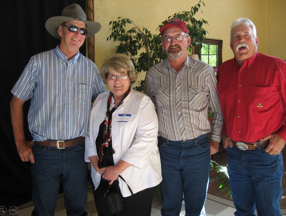 A photo from the Montana Wheat and Barley Committee at work in the 2000s (the oughts).