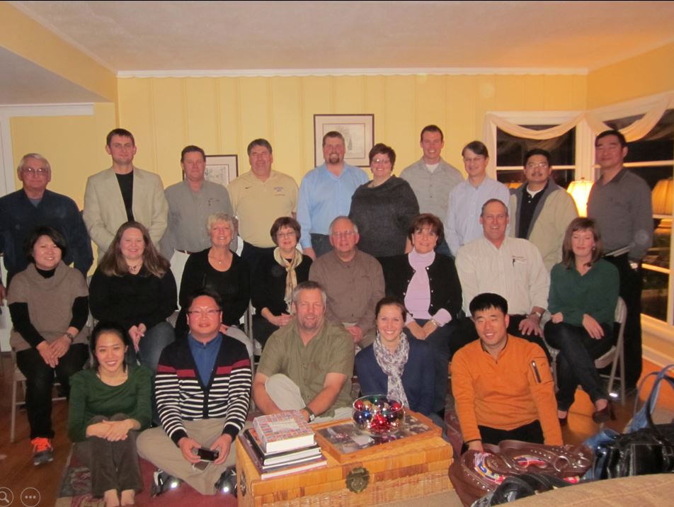 A photo from the Montana Wheat and Barley Committee at work in the 2000s (the oughts).