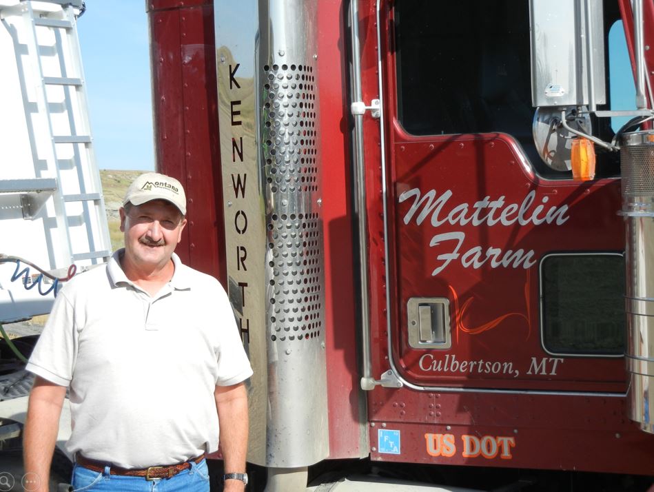 A photo from the Montana Wheat and Barley Committee at work in the 2000s (the oughts).