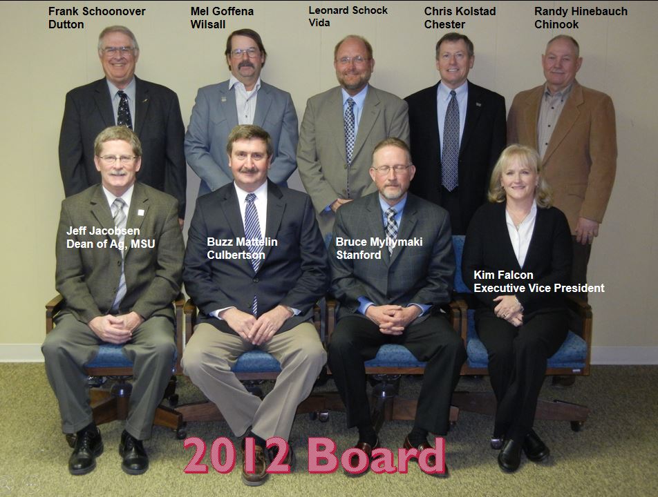 A photo from the Montana Wheat and Barley Committee at work in the 2010s.