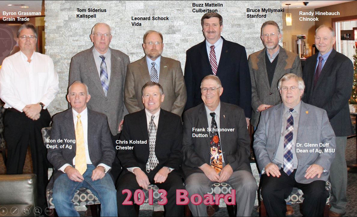 A photo from the Montana Wheat and Barley Committee at work in the 2010s.