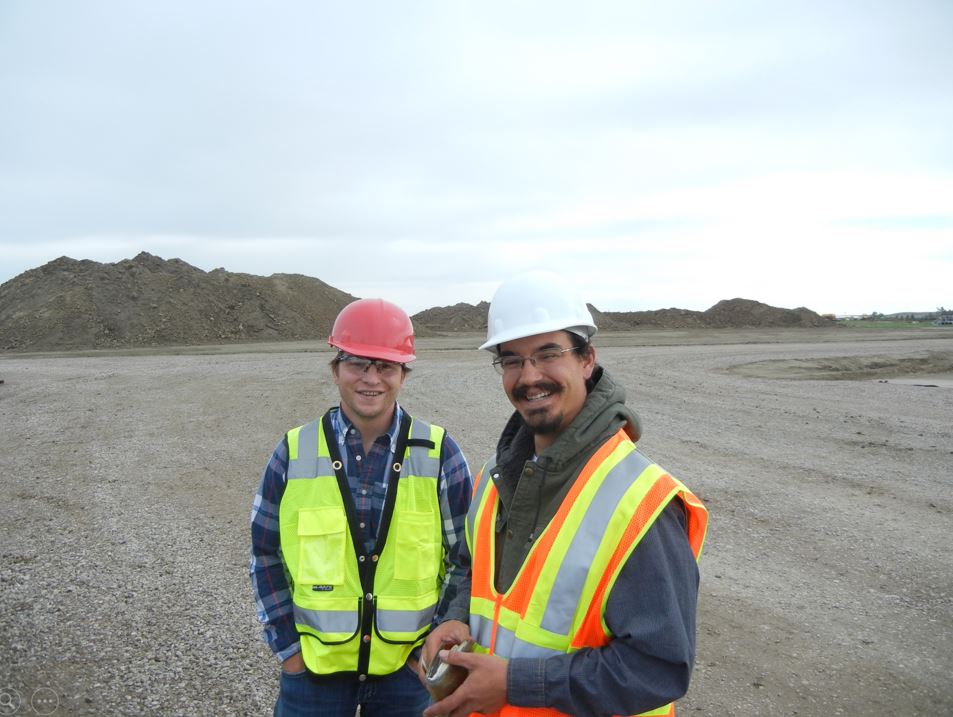 A photo from the Montana Wheat and Barley Committee at work in the 2010s.