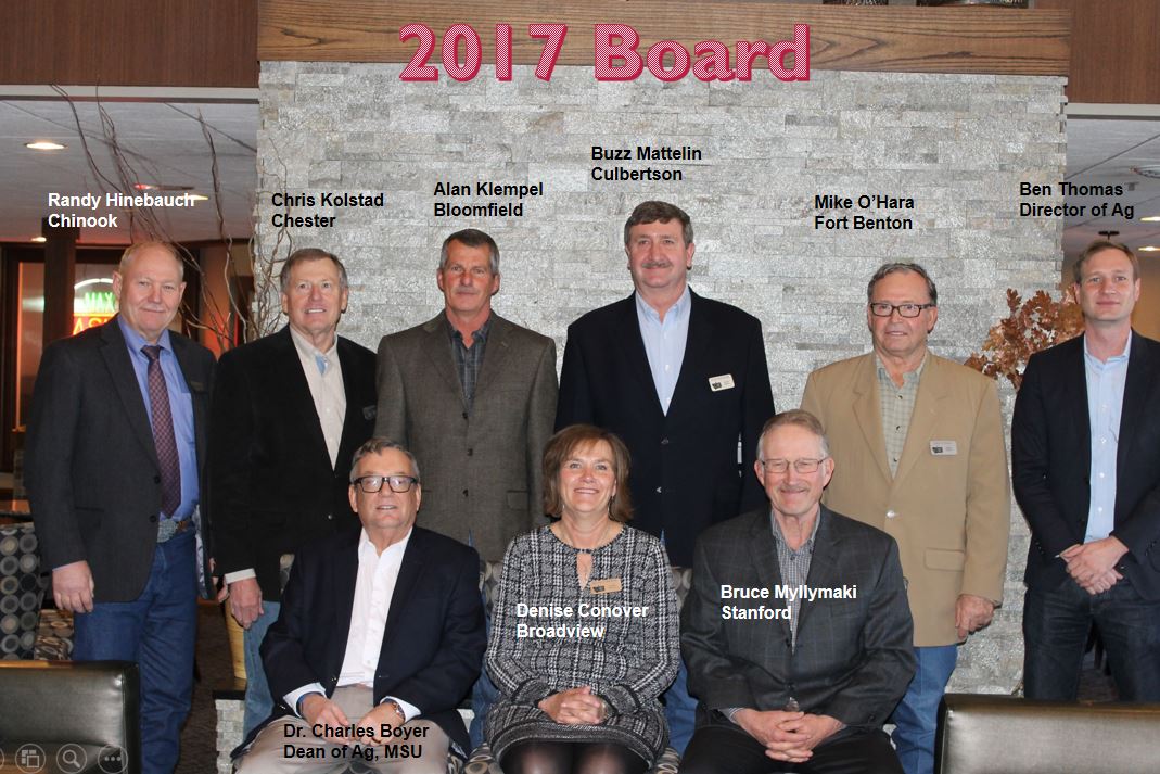 A photo from the Montana Wheat and Barley Committee at work in the 2010s.