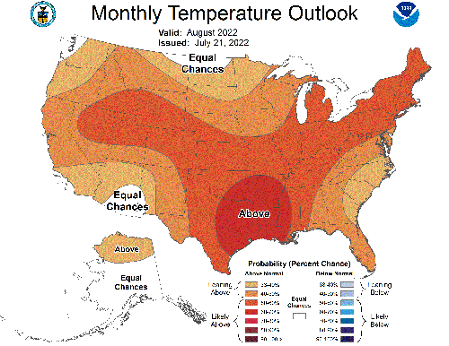 July 2022 Temp outlook