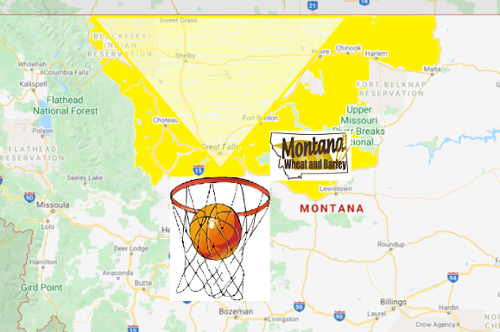 Map with Basketball Hoop