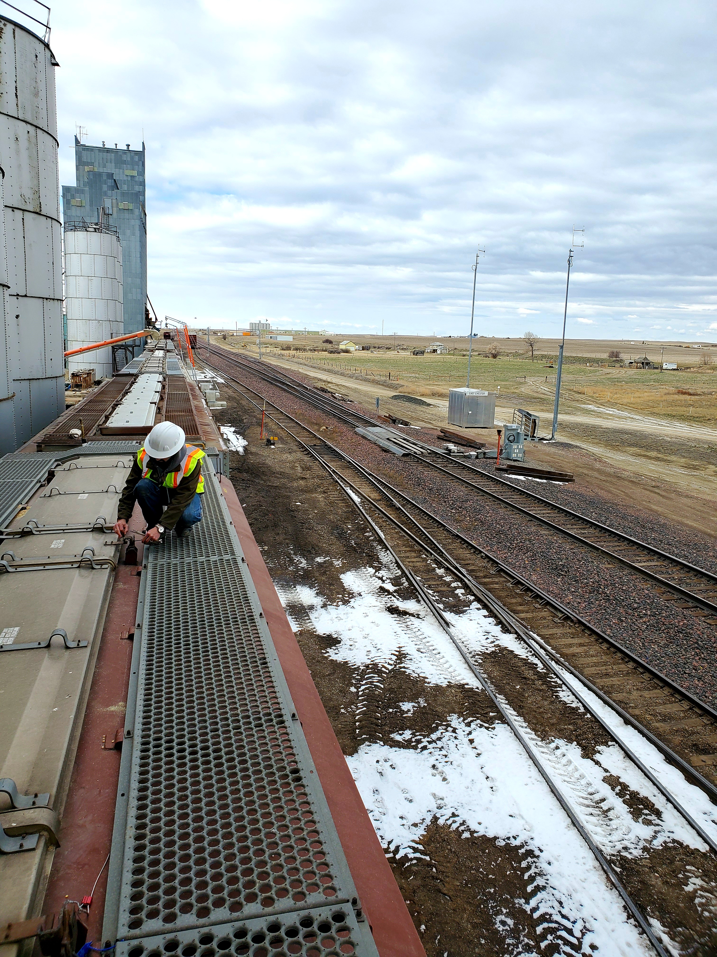 Sample Worker on Train